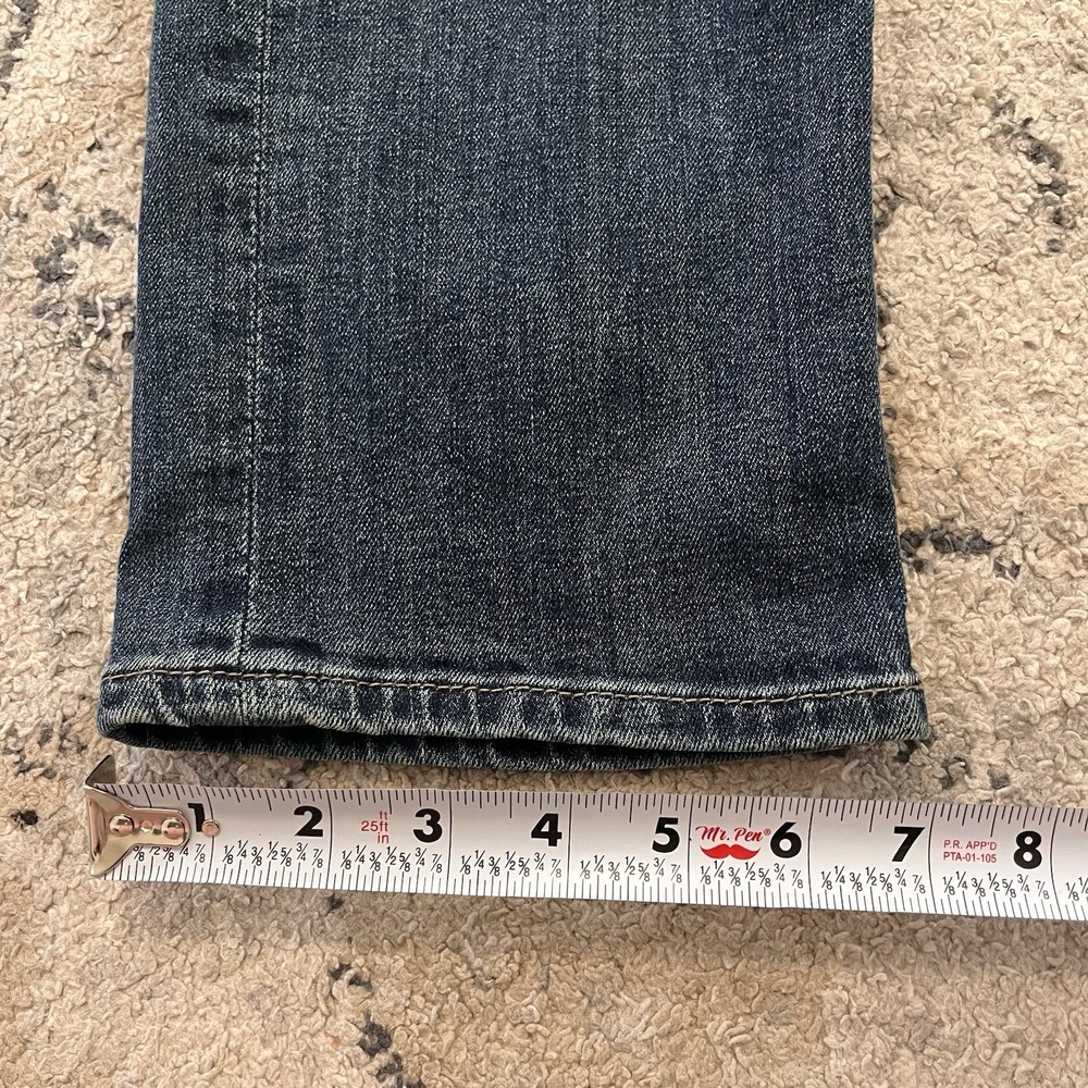 Abercrombie & Fitch Kennan Straight Medium Blue Wash Jeans Mens 30x32 Stretch - Picture 3 of 9